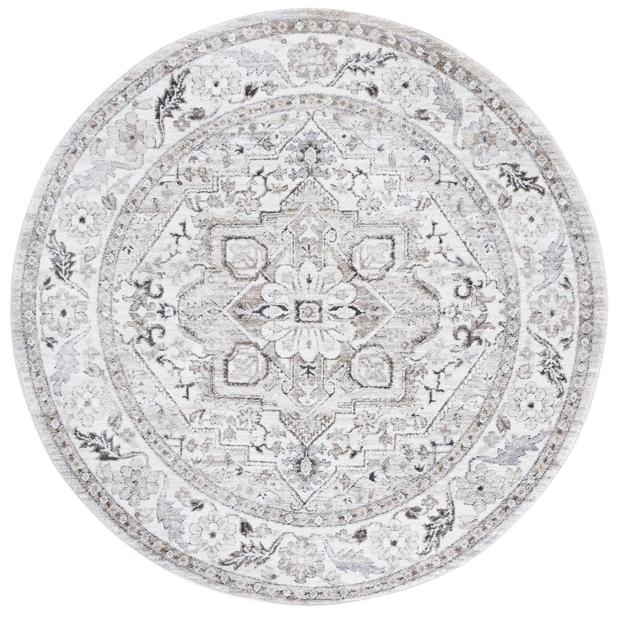 Safavieh Opal 6'-7" x 6'-7" Rug in Grey / Beige
