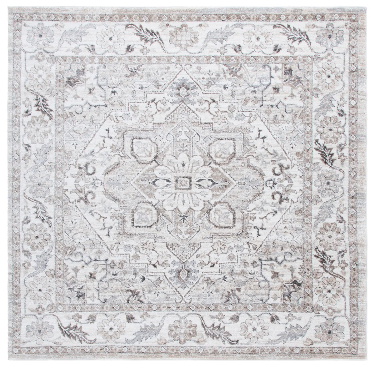 Safavieh Opal 6'-7" x 6'-7" Rug in Grey / Beige