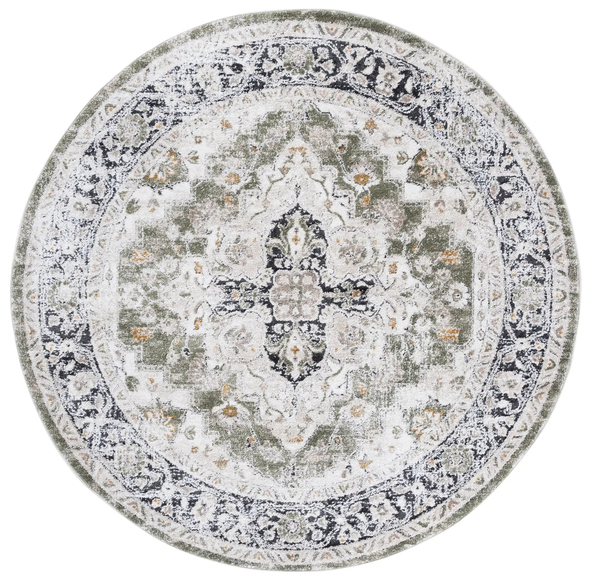 Safavieh Opal 6'-7" x 6'-7" Rug in Green / Beige