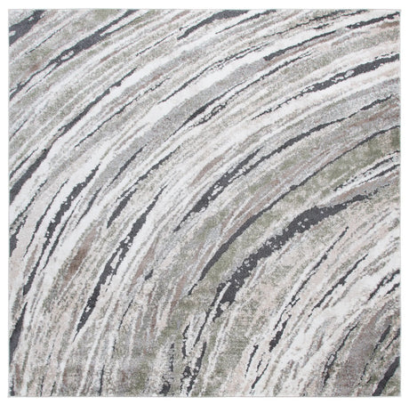Safavieh Opal 6'-7" x 6'-7" Rug in Green / Grey Ivory