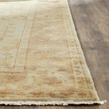 Safavieh Oushak 6'-0" x 9'-0" Rug in Soft Green / Rust
