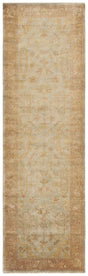 Safavieh Oushak 3'-0" x 10'-0" Rug in Soft Green / Rust