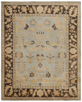 Safavieh Oushak 10'-0" x 14'-0" Rug in Light Blue / Brown