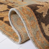 Safavieh Oushak 6'-0" x 9'-0" Rug in Light Blue / Brown