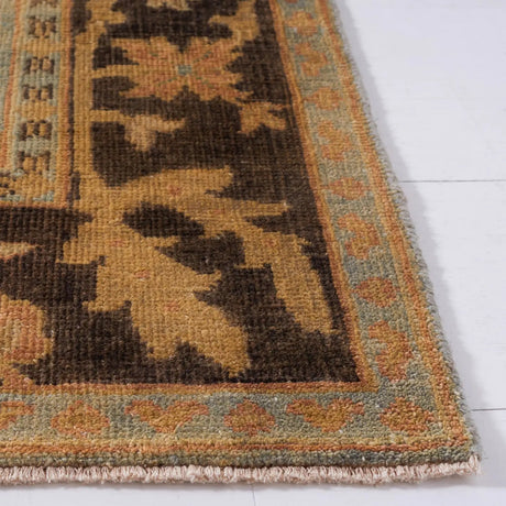 Safavieh Oushak 6'-0" x 9'-0" Rug in Light Blue / Brown