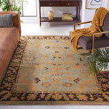 Safavieh Oushak 6'-0" x 9'-0" Rug in Light Blue / Brown