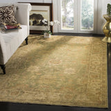 Safavieh Oushak 6'-0" x 9'-0" Rug in Green / Beige