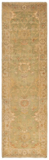 Safavieh Oushak 3'-0" x 10'-0" Rug in Green / Beige