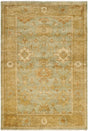 Safavieh Oushak 4'-0" x 6'-0" Rug in Dark Green / Brown
