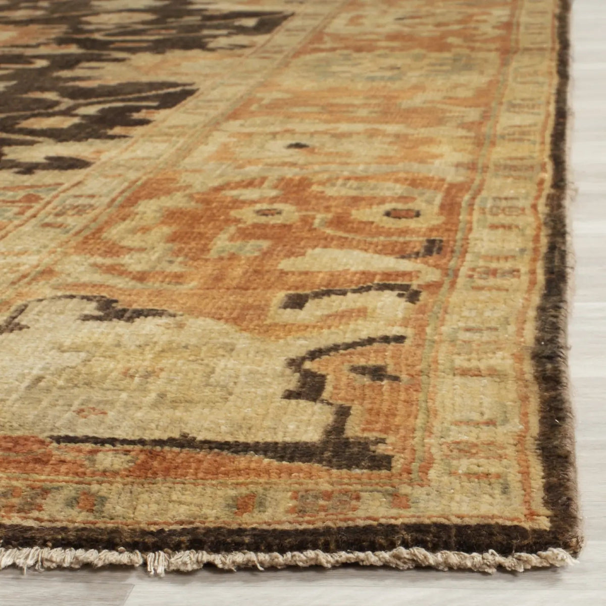 Safavieh Oushak 10'-0" x 14'-0" Rug in Black / Light Gold