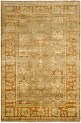 Safavieh Oushak 4'-0" x 6'-0" Rug in Beige / Rust