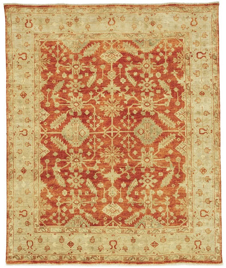 Safavieh Oushak 10'-0" x 14'-0" Rug in Rust / Ivory