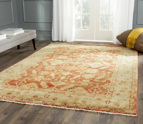 Safavieh Oushak 6'-0" x 9'-0" Rug in Rust / Ivory