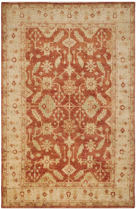 Safavieh Oushak 6'-0" x 9'-0" Rug in Rust / Ivory