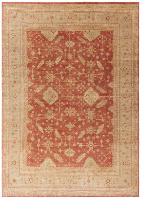 Safavieh Oushak 12'-0" x 18'-0" Rug in Rust / Ivory