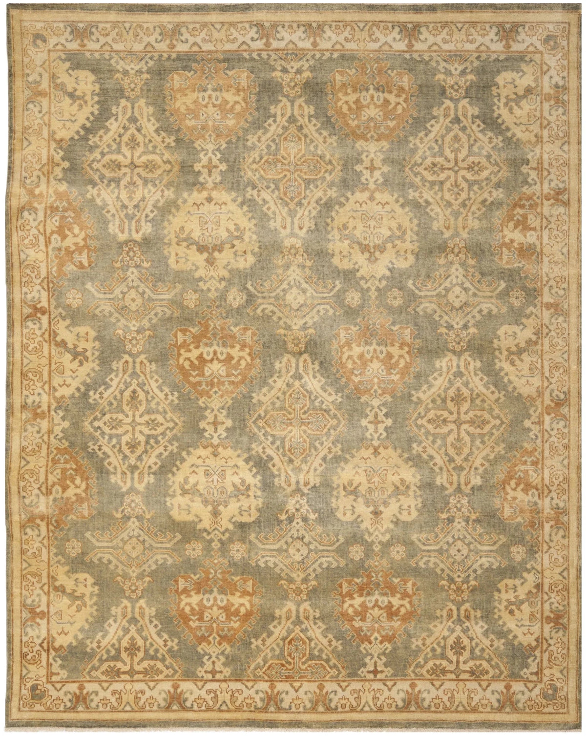 Safavieh Oushak 8'-0" x 10'-0" Rug in Grey / Ivory