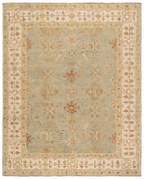 Safavieh Oushak 10'-0" x 14'-0" Rug in Soft Green / Ivory