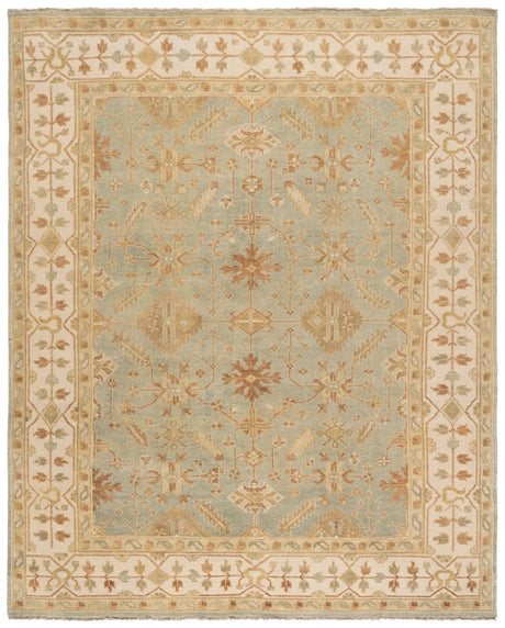 Safavieh Oushak 10'-0" x 14'-0" Rug in Soft Green / Ivory