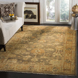 Safavieh Oushak 6'-0" x 9'-0" Rug in Brown / Rust