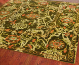 Safavieh Oushak 10'-0" x 14'-0" Rug in Dark Brown / Multi