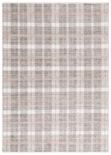 Safavieh Oxford Plaids 300 4'-0" x 6'-0" Rug in Light Grey / Grey