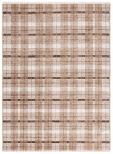 Safavieh Oxford Plaids 300 4'-0" x 6'-0" Rug in Beige / Brown