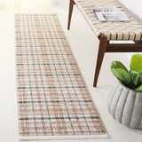 Safavieh Oxford Plaids 300 2'-0" x 8'-0" Rug in Beige / Green