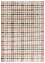 Safavieh Oxford Plaids 300 4'-0" x 6'-0" Rug in Beige / Green