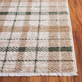 Safavieh Oxford Plaids 300 4'-0" x 6'-0" Rug in Beige / Green