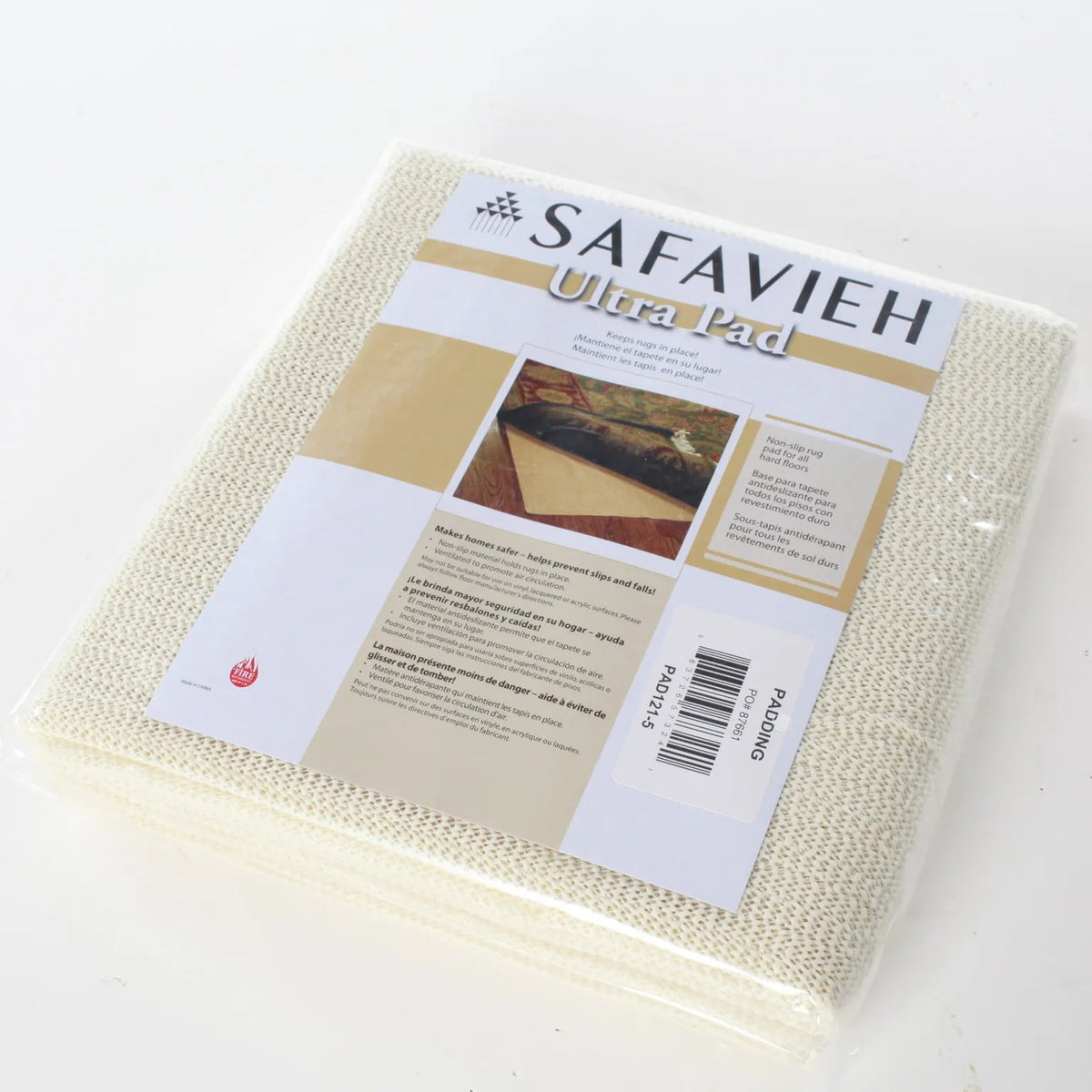 Safavieh Padding 4'-0" x 6'-0" Rug in White