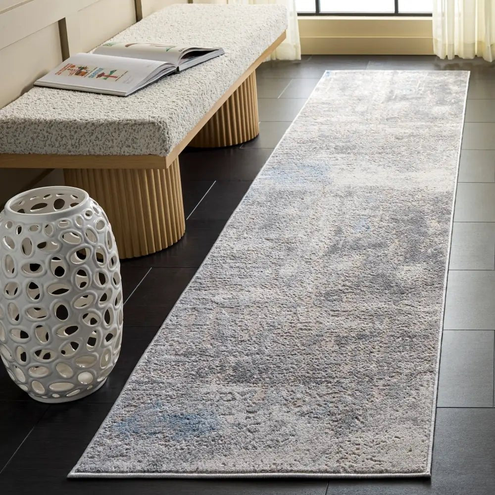 Safavieh Palma 2'-2" x 9'-0" Rug in Grey / Teal