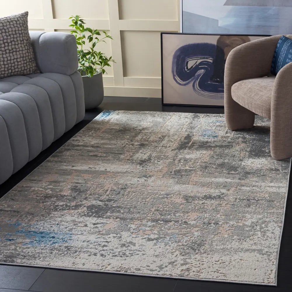 Safavieh Palma 5'-3" x 7'-6" Rug in Grey / Teal
