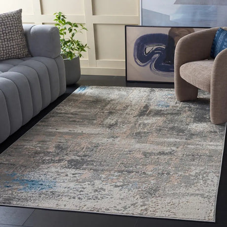 Safavieh Palma 5'-3" x 7'-6" Rug in Grey / Teal