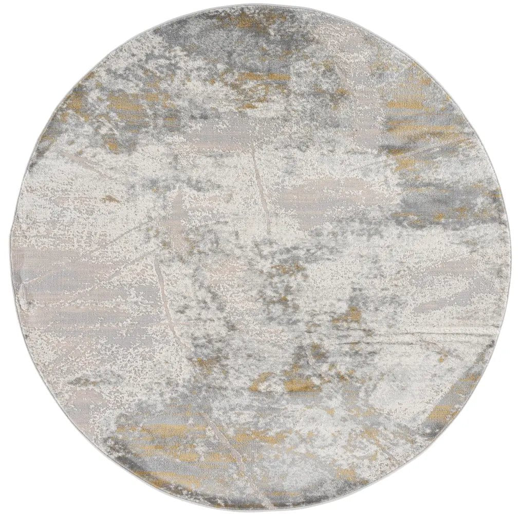 Safavieh Palma 6'-7" x 6'-7" Rug in Grey / Gold