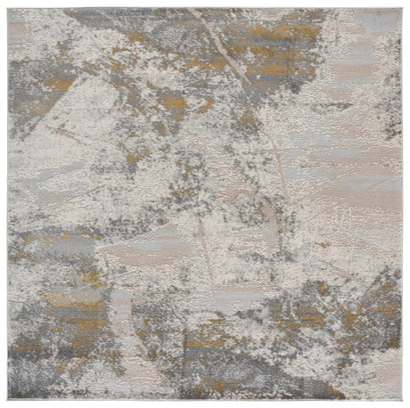 Safavieh Palma 6'-7" x 6'-7" Rug in Grey / Gold