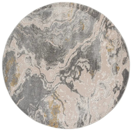 Safavieh Palma 6'-7" x 6'-7" Rug in Grey / Gold