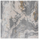 Safavieh Palma 6'-7" x 6'-7" Rug in Grey / Gold