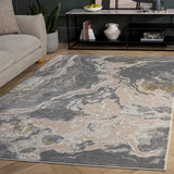 Safavieh Palma 5'-3" x 7'-6" Rug in Grey / Gold