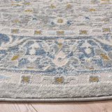Safavieh Palma 6'-7" x 6'-7" Rug in Grey / Teal