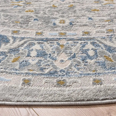 Safavieh Palma 6'-7" x 6'-7" Rug in Grey / Teal