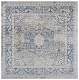 Safavieh Palma 6'-7" x 6'-7" Rug in Grey / Teal