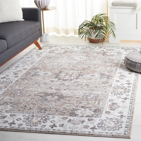 Safavieh Parker 4'-0" x 6'-0" Rug in Taupe / Ivory Grey