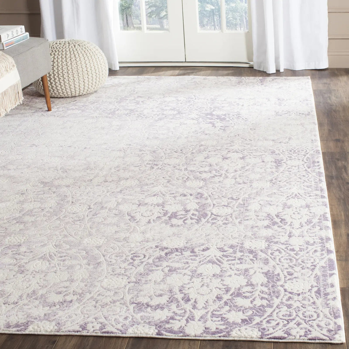 Safavieh Passion 10'-0" x 14'-0" Rug in Lavander / Ivory