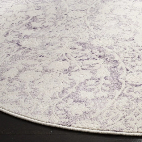 Safavieh Passion 5'-0" x 5'-0" Rug in Lavander / Ivory