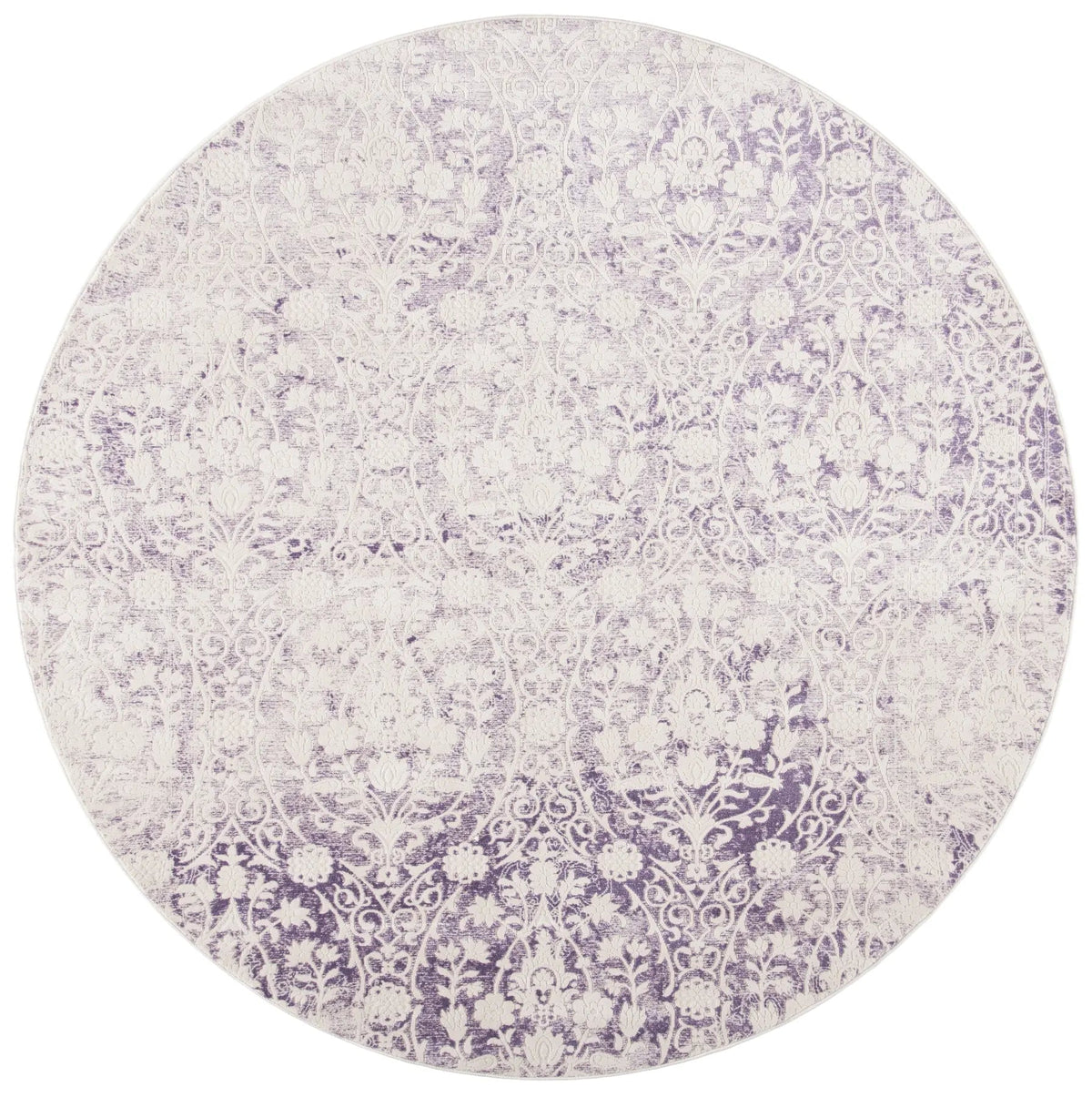 Safavieh Passion 5'-0" x 5'-0" Rug in Lavander / Ivory