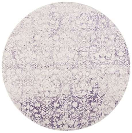 Safavieh Passion 5'-0" x 5'-0" Rug in Lavander / Ivory
