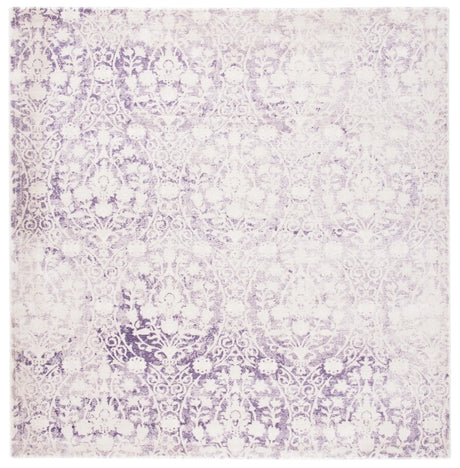 Safavieh Passion 6'-7" x 6'-7" Rug in Lavander / Ivory