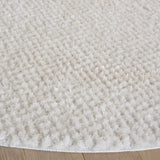 Safavieh Penelope Shag 6'-7" x 6'-7" Rug in Ivory