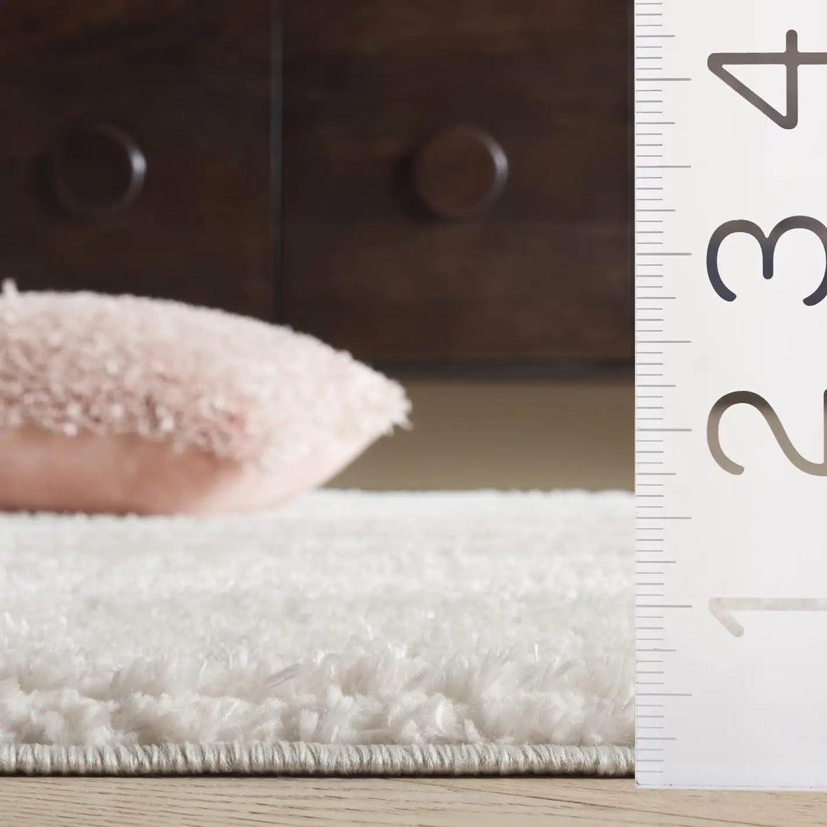 Safavieh Penelope Shag 4'-0" x 6'-0" Rug in Ivory