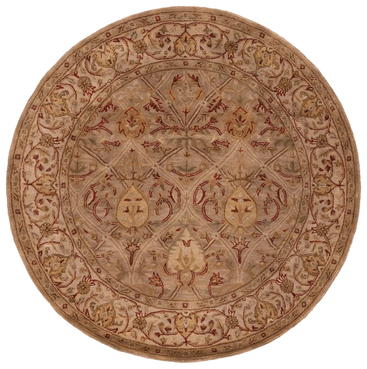 Safavieh Persian Legend 6'-0" x 6'-0" Rug in Moss / Beige
